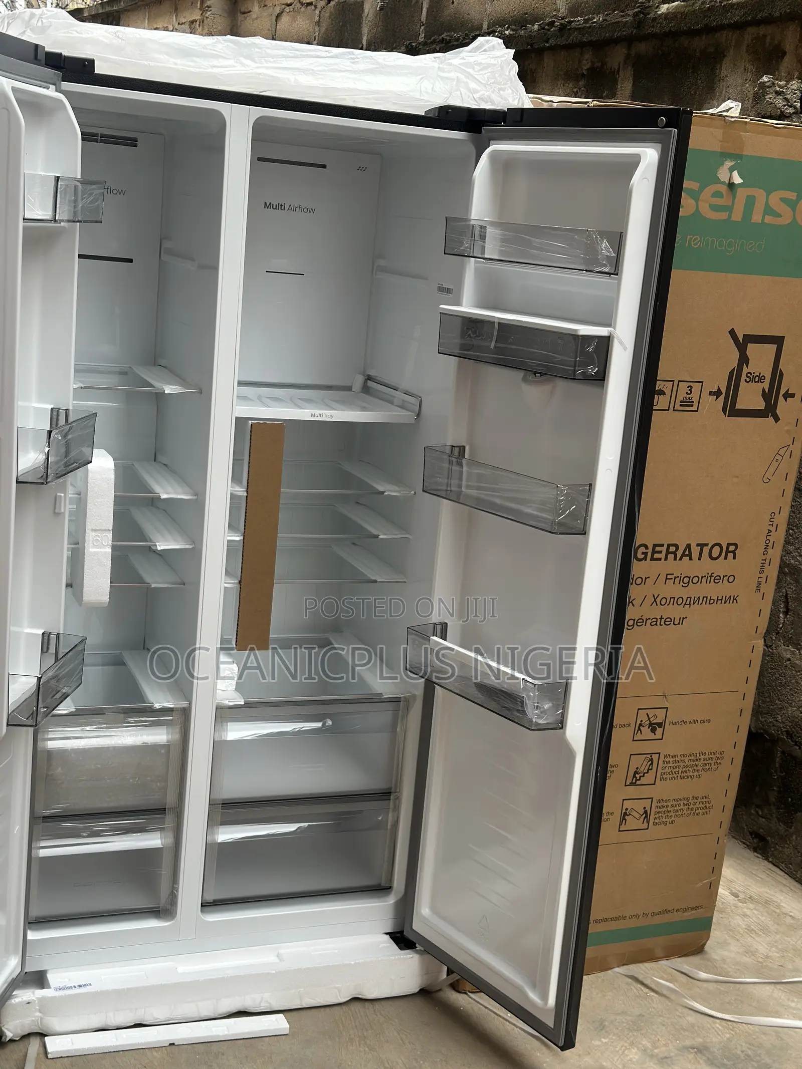 Hisense Frostpure 529l Side by Side Refrigerator 5p558nmsg