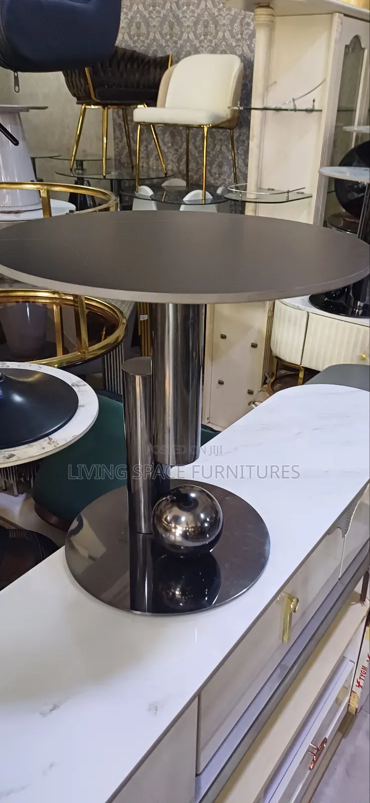 Marble Top Side Stool