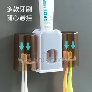 Tooth Paste Dispenser and Brush Holder