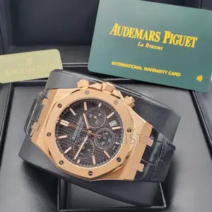 Audemars Piquet Chrome Leather Watch