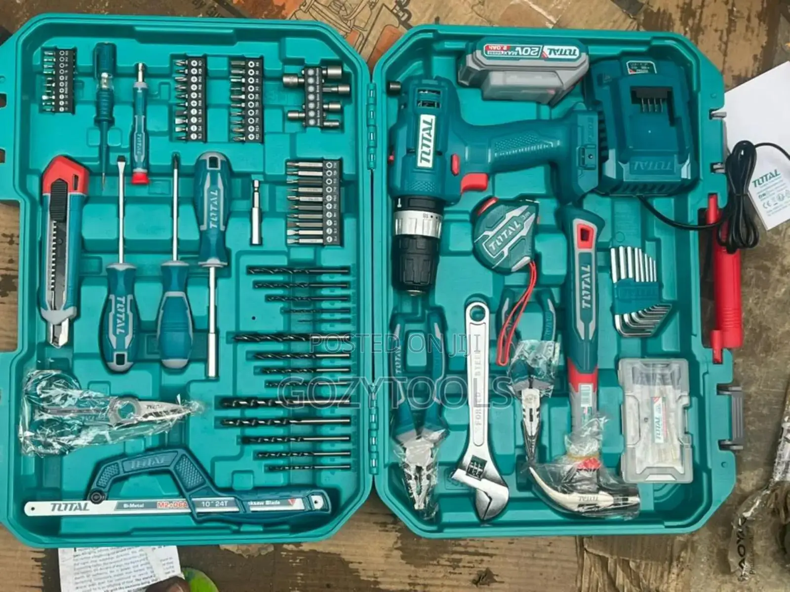 Cordless Drill Machine 13mm And Tools