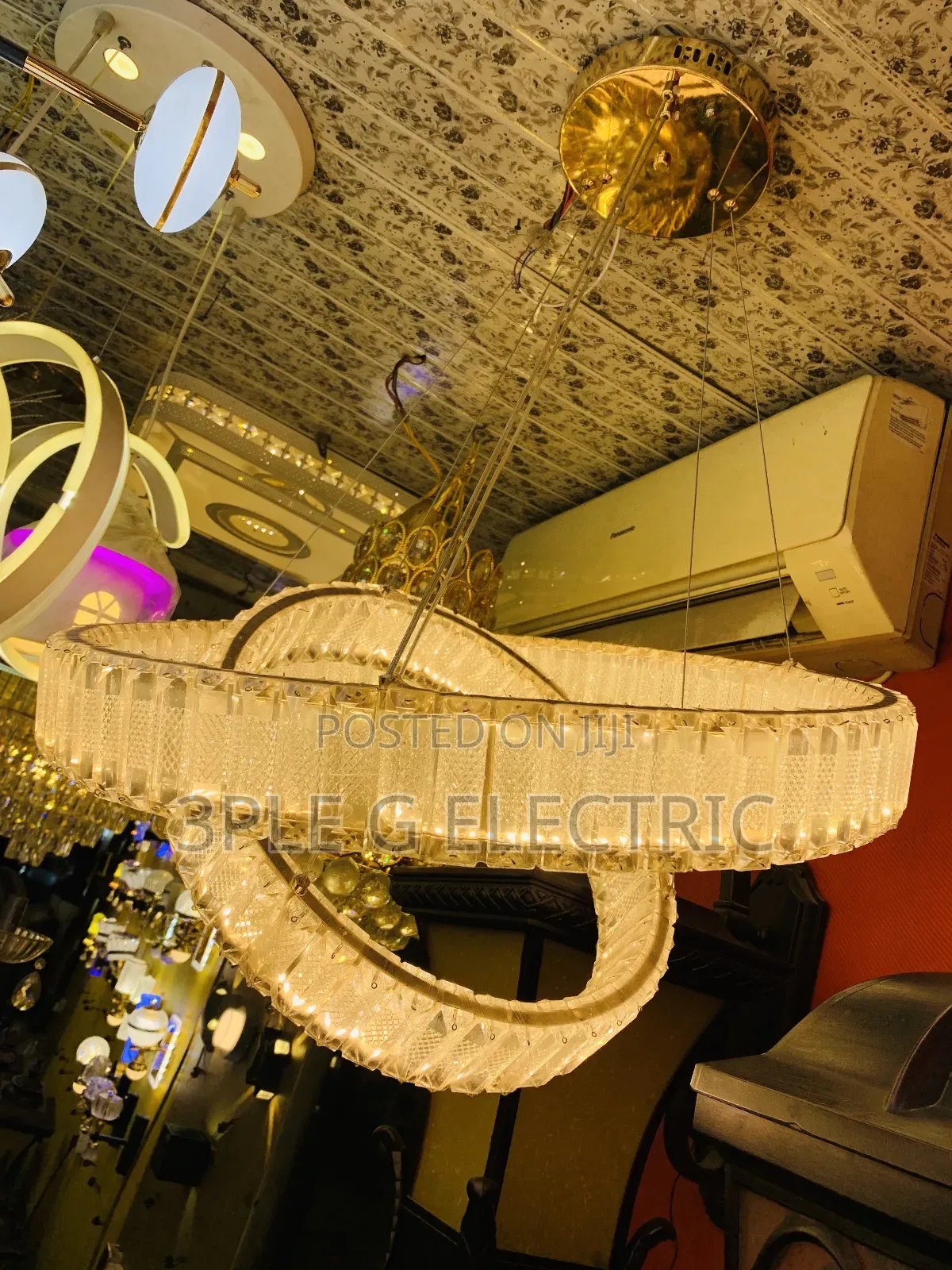 By 2 Ring Led Chandelier Light