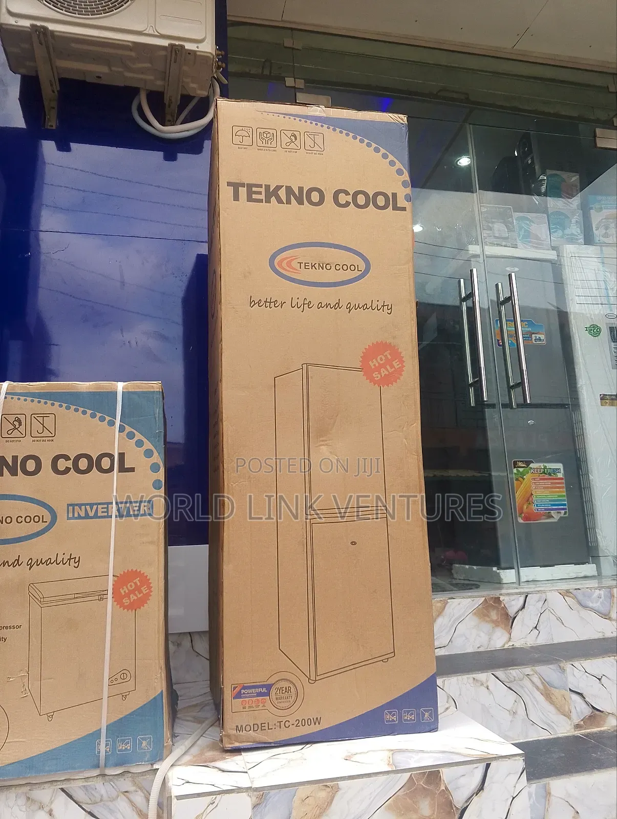 Tekno Cool Standing Double Door Fridge 350liters