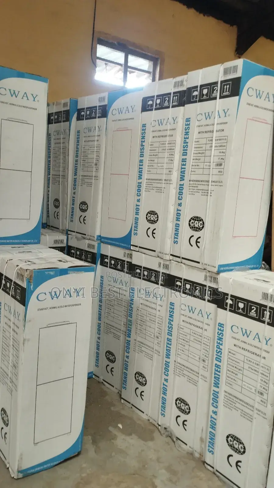 Cway Water Dispenser With Freezer 3f 58b20hl