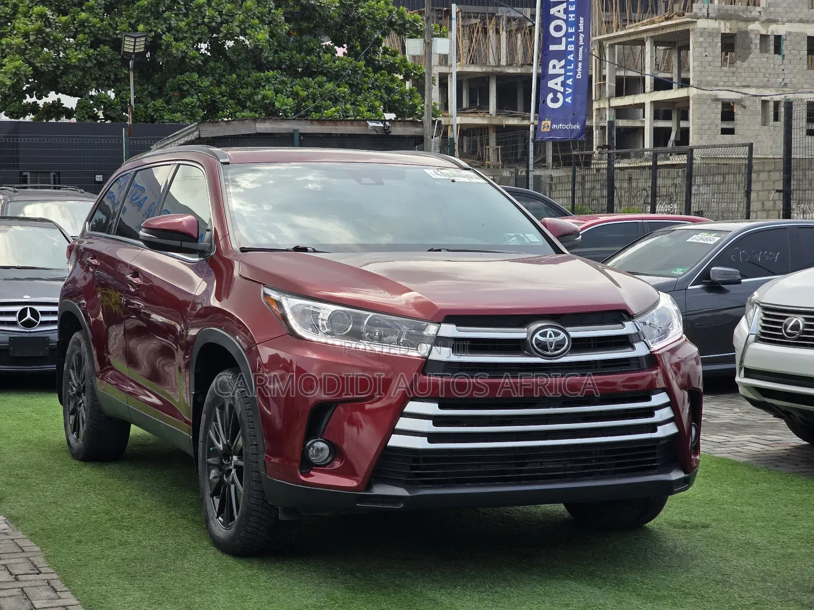 Toyota Highlander SE 2019 Burgundy