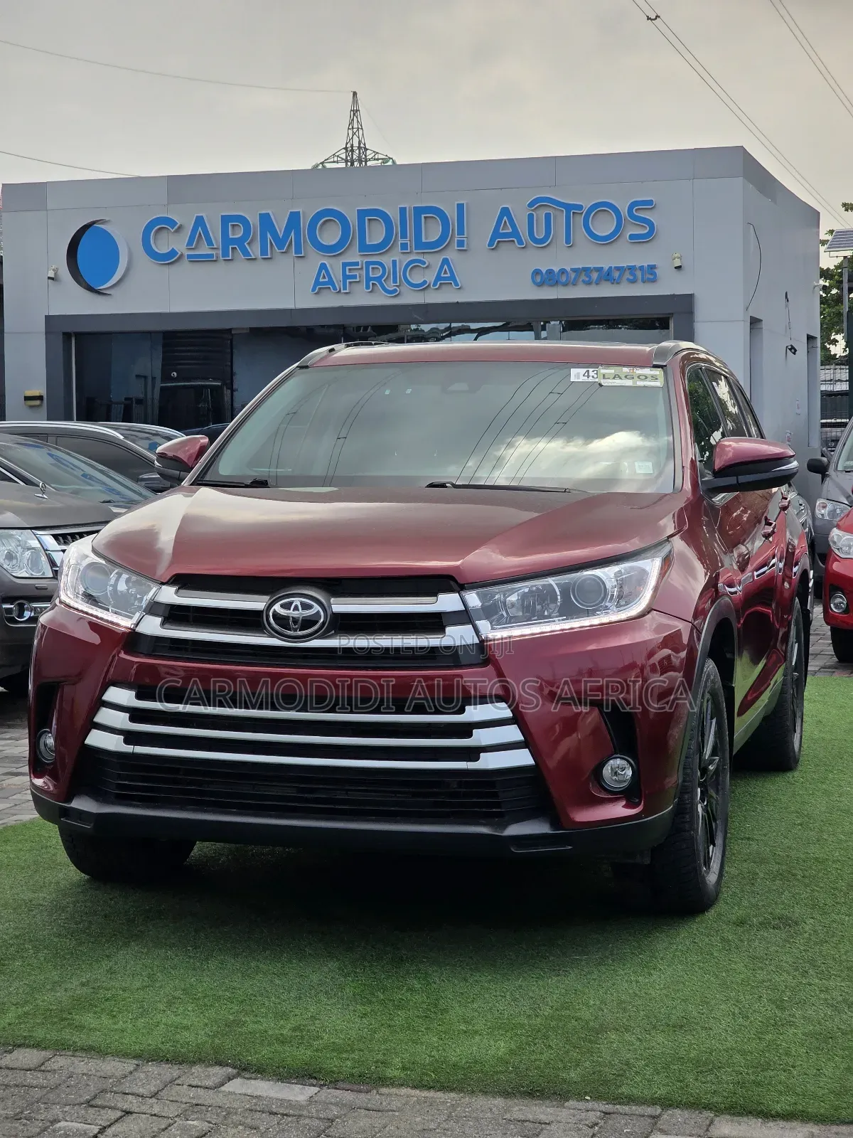 Toyota Highlander SE 2019 Burgundy