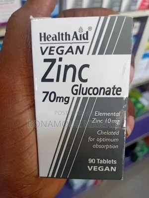 Healthaid Zinc Gluconate 70mg X90 Veg Tabs
