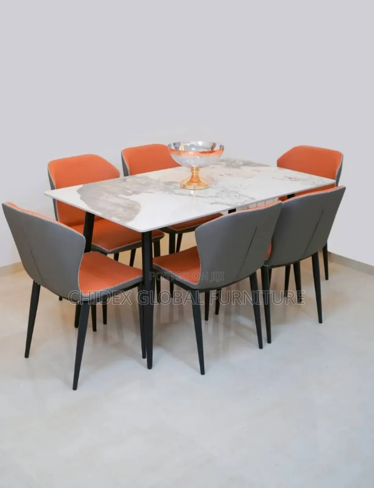 Simple Marble Dining Table Set