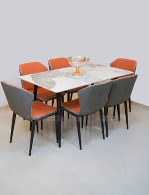 Simple Marble Dining Table Set