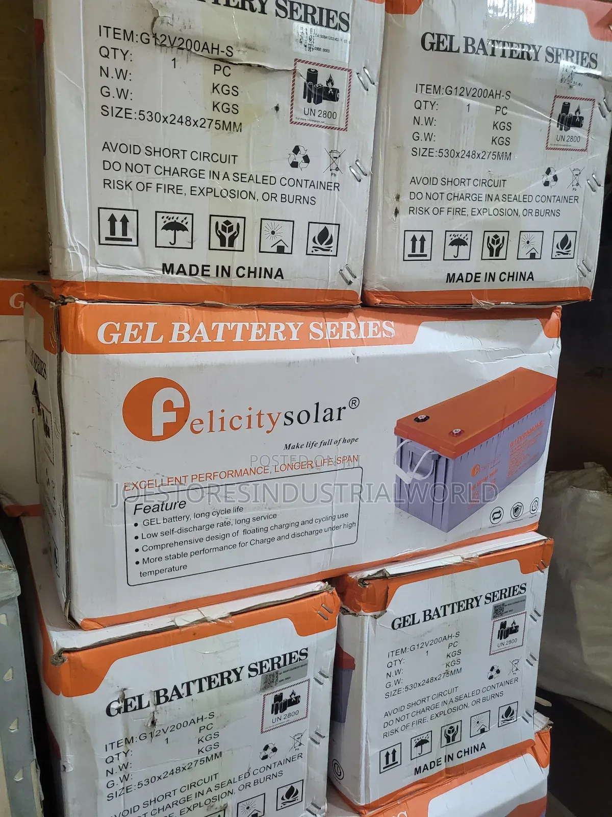 Felicity Solar Gel Battery 200ah