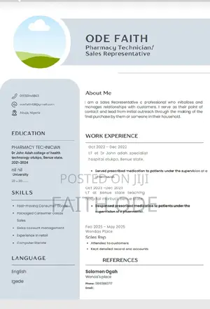 Sales Telemarketing CV