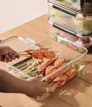 Transparent Refrigerator Storage Boxes Set