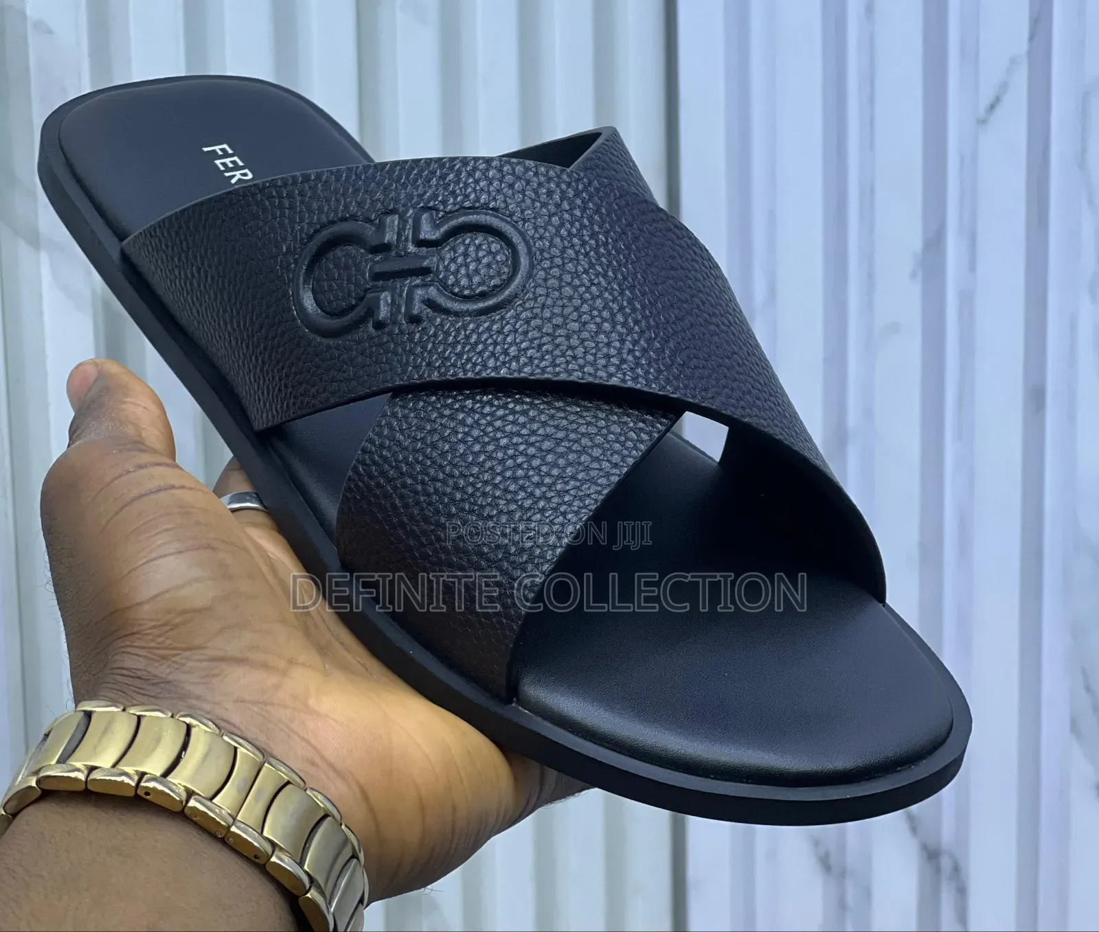 Salvatore Ferragamo Leather Slippers