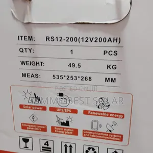 12v/200ah Ral Solar Battery Available