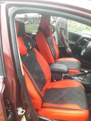 Red and Black Seat Covers Compl