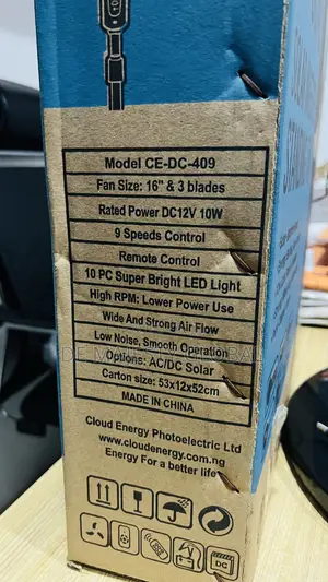 Ac/Dc Cloud 10w Fan