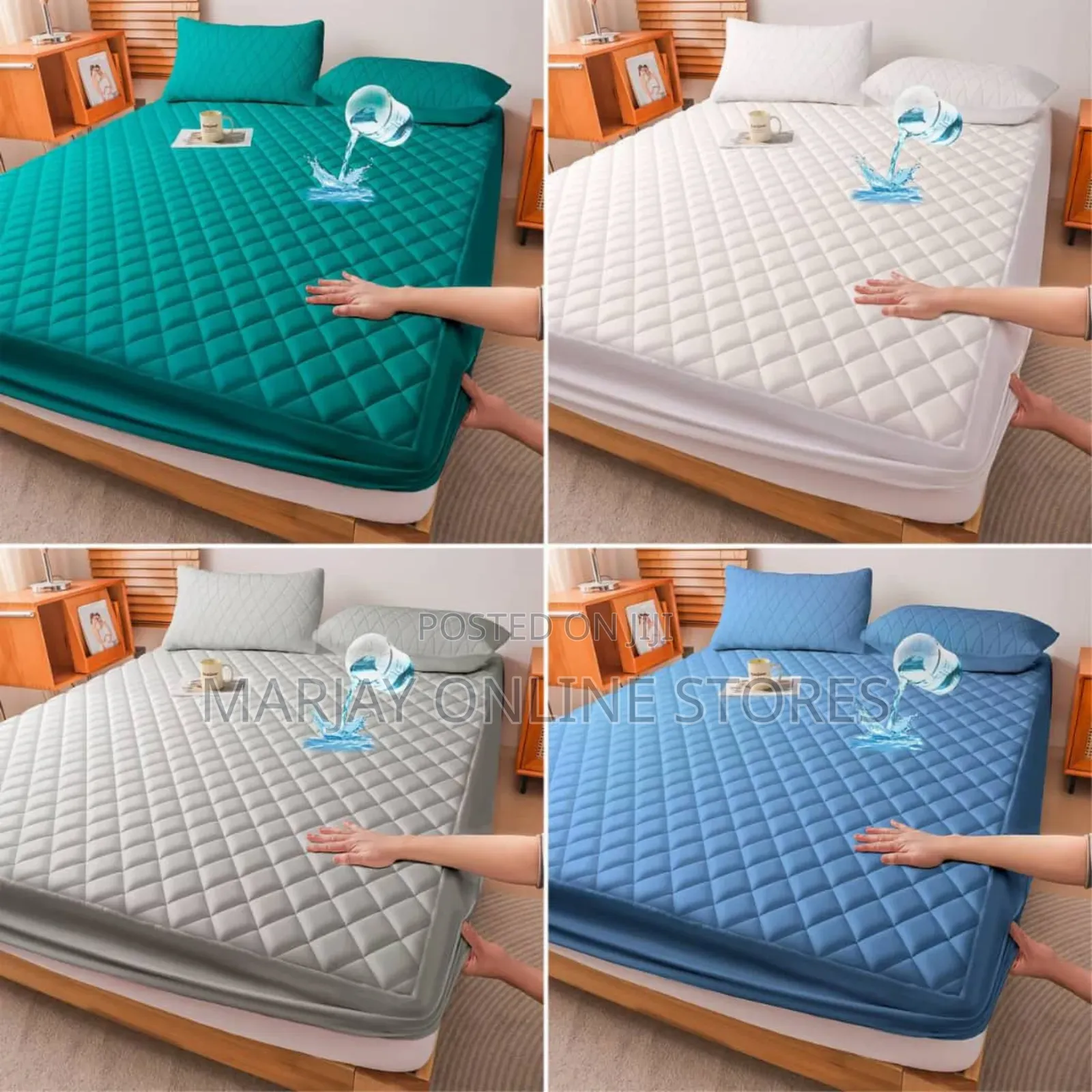 Waterproof Bed Cover With Waterproof Pillow Cases