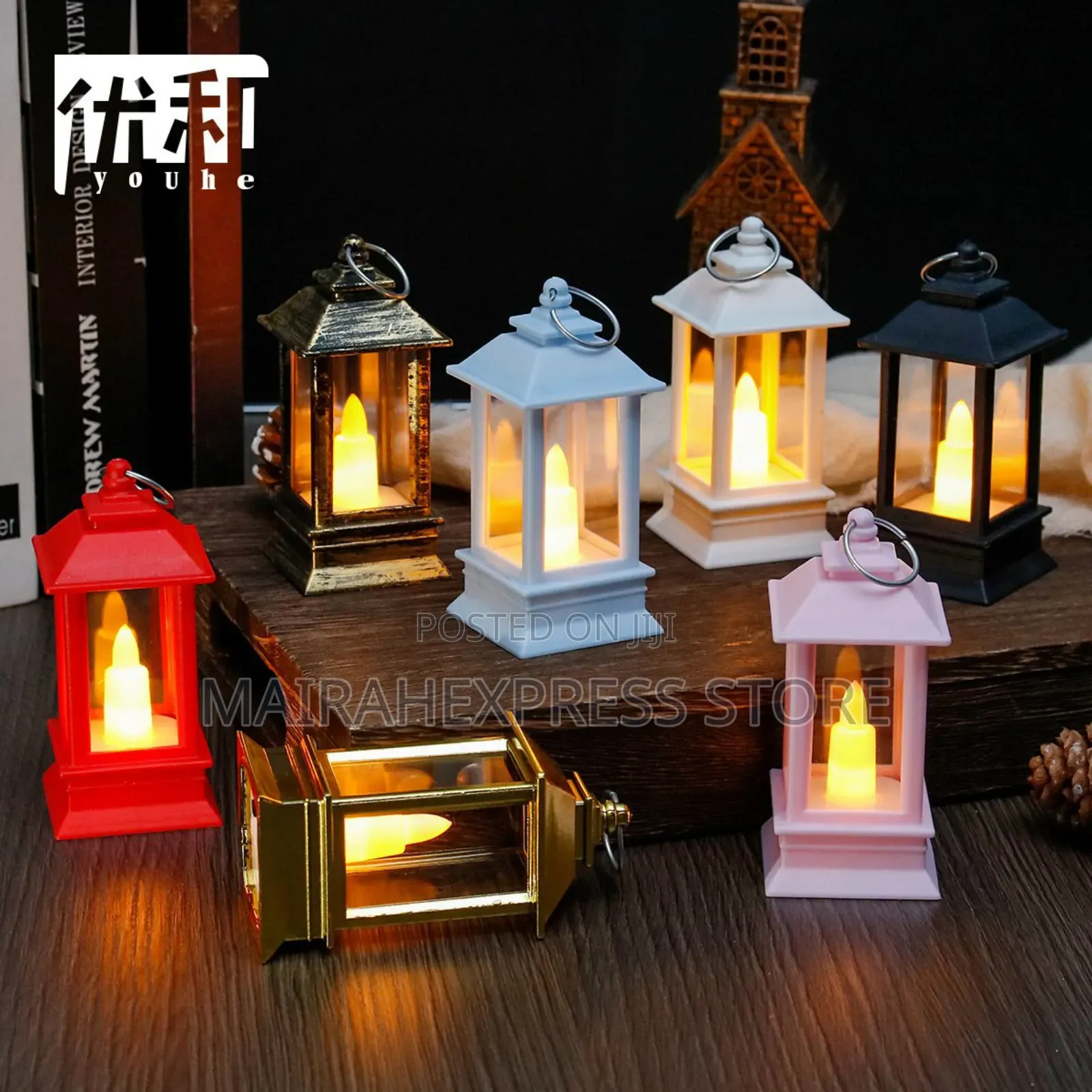 Led Castle and Lantern Decorative Lamp