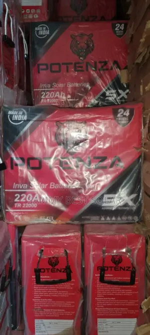 220ah/12v Potenza Solar Tubular Battery