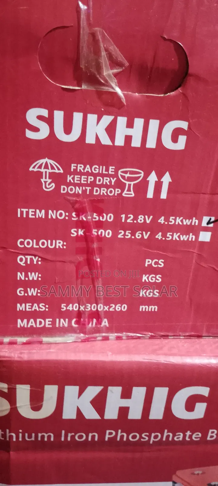 500ah/1.2 Sucking Lithium Iron Phosphate
