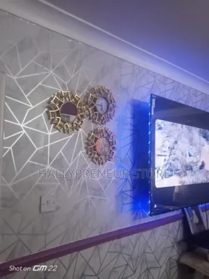 3 in 1 Wall Clock Set Wall Decorations Mirror