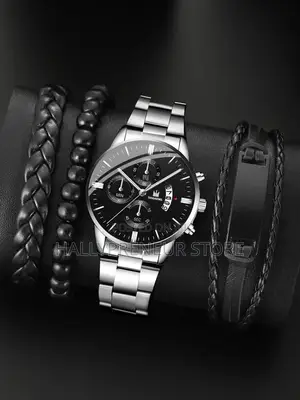 Men Business Steel Band Wristwatch