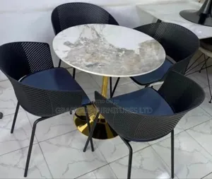 Modern Round Dining With 4 Chairs