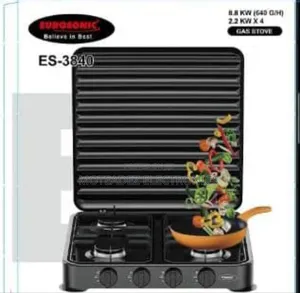 Eurosonic 4 Burner Auto Ignition Table Top Gas Cooker/Burner