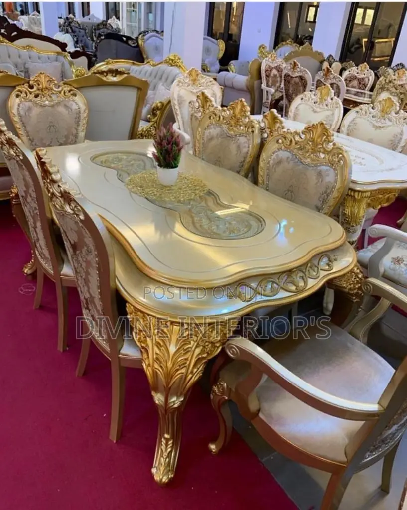 Luxurious Royal Dinning Sets With Chairs