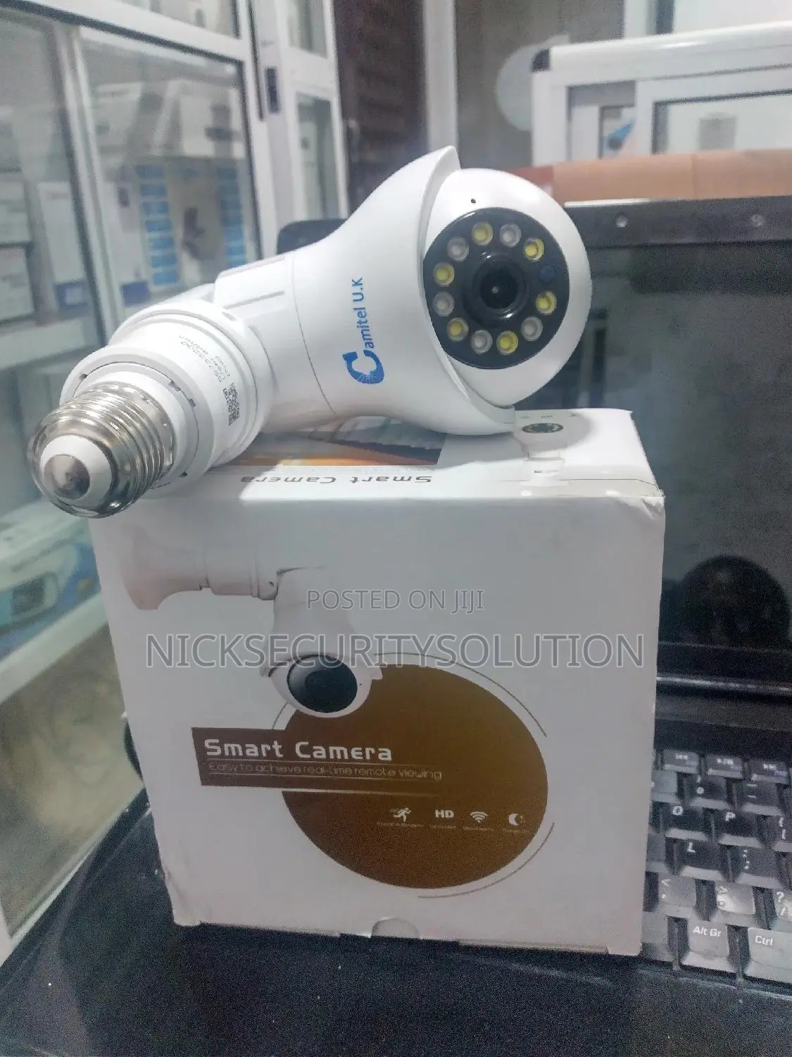 Smart 360 Degree PTZ Camera Bulb