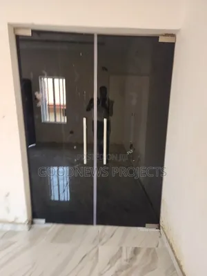 Swing Glass Door {Black