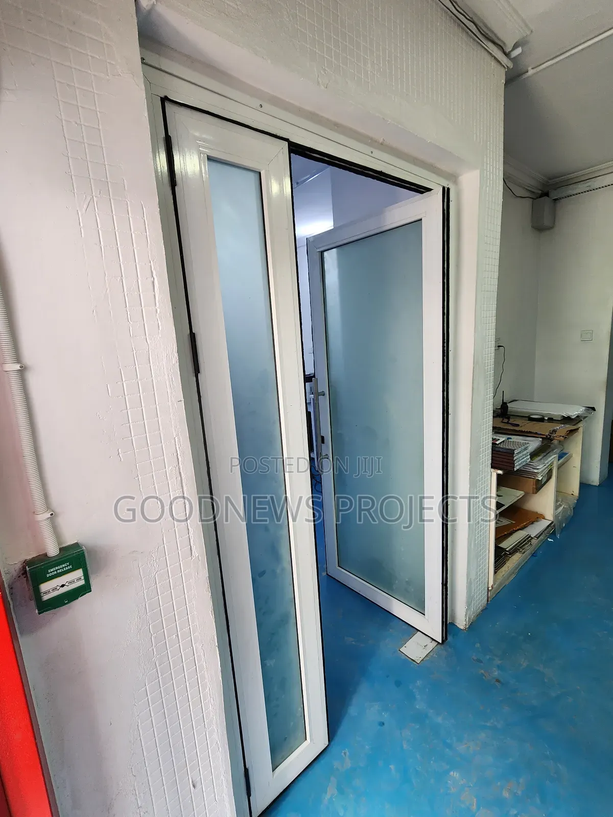 White Aluminium Swing Door