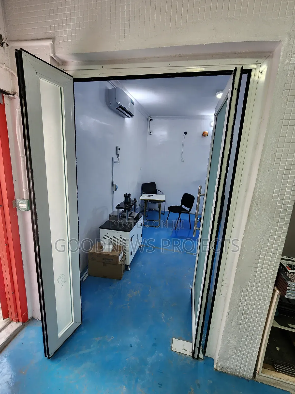 White Aluminium Swing Door