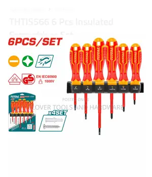 Total 6 PCS Insulated Screwdriver Set Thtis566