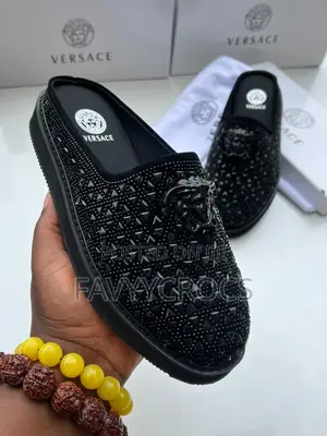 Photo - Highest Quality Versace Half Stoned Shoe