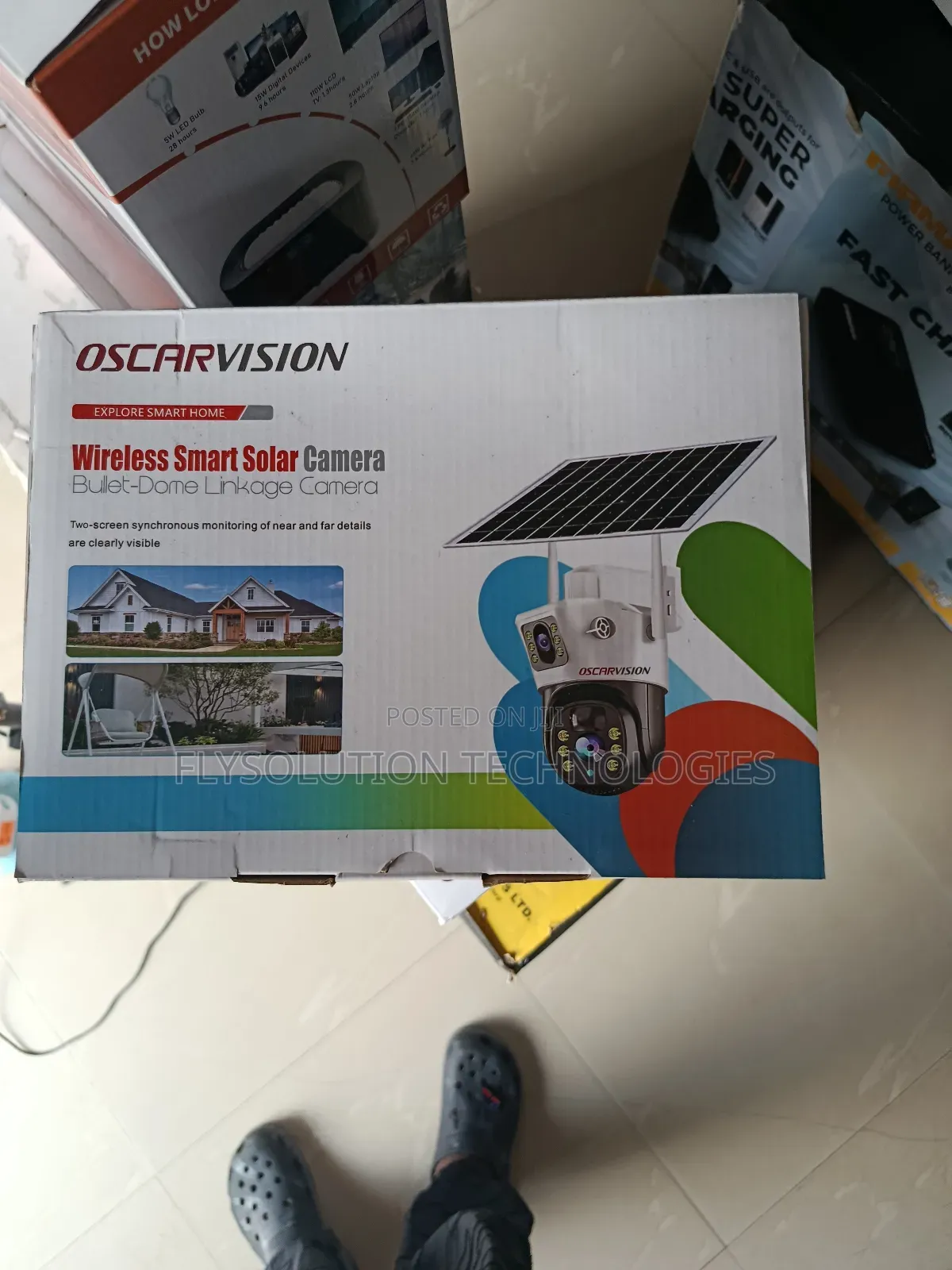 Oscarvision Wireless Solar Camera Linkage Camera - V380