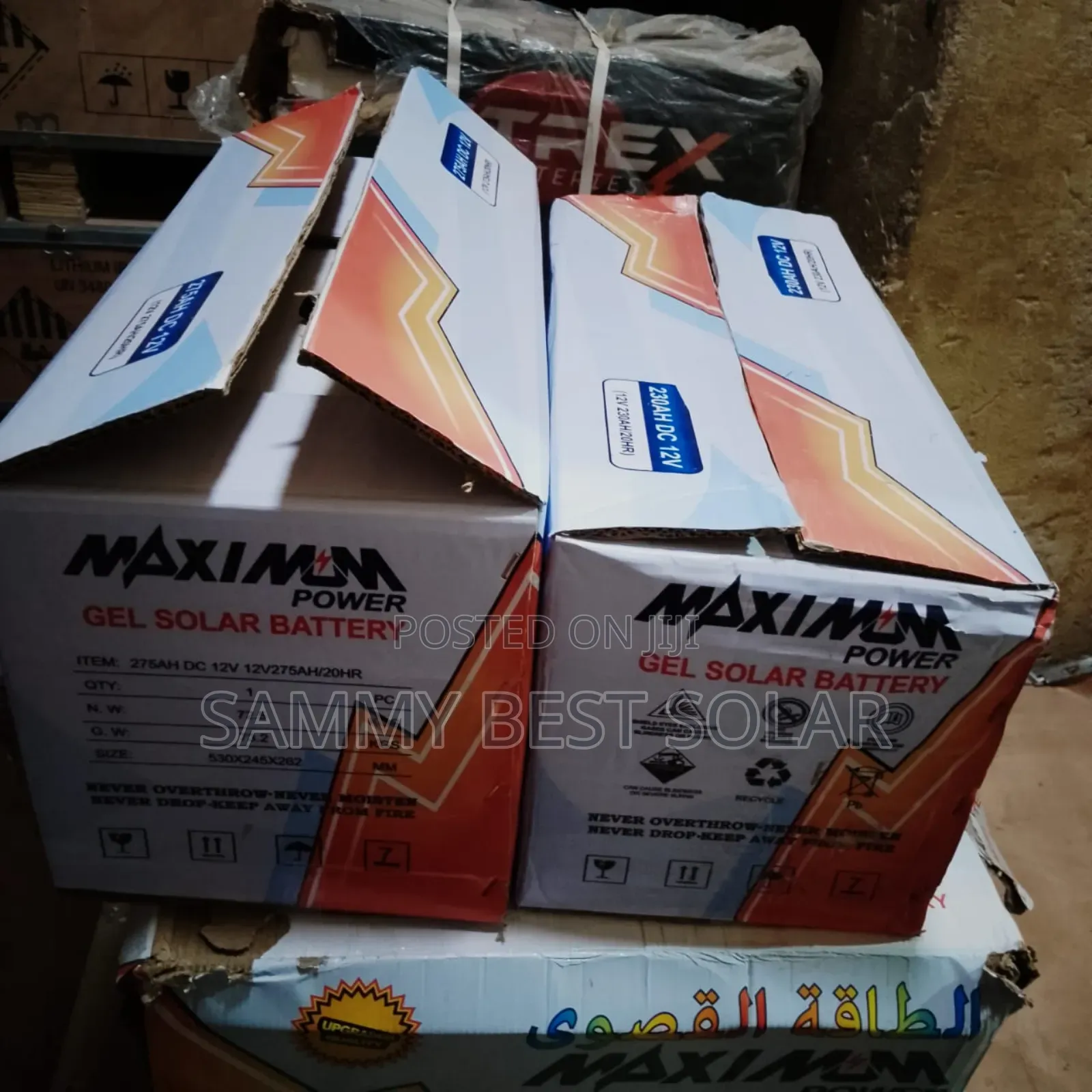 275ah/12v Maximum Gel Solar Battery