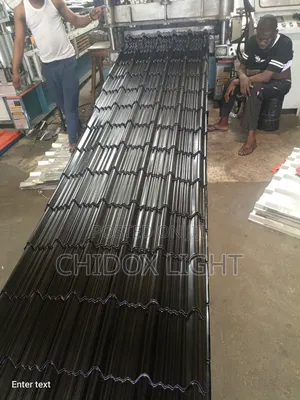 Step Tiles Design Aluminum Roofing Sheet Oven Baked Black
