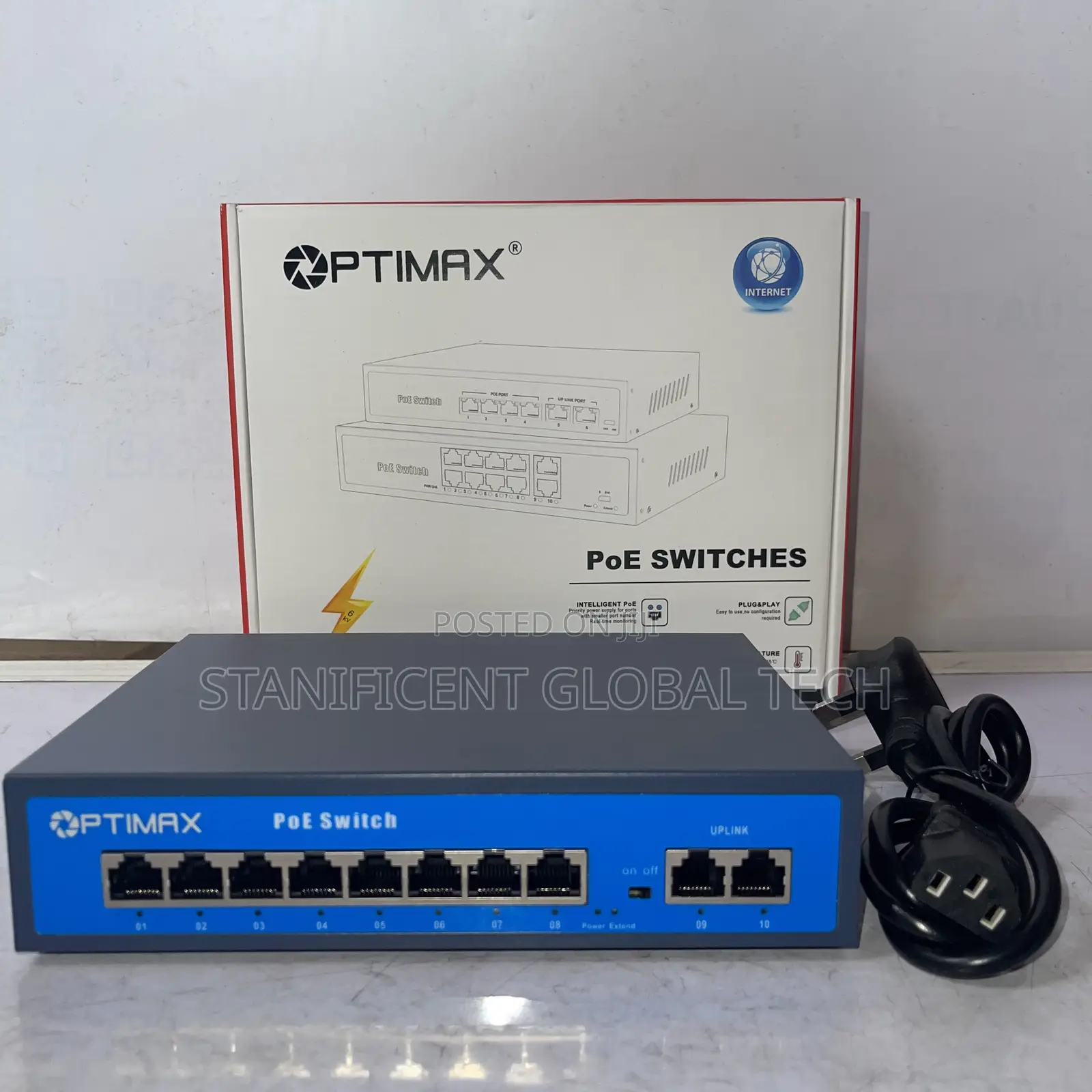 Optimax 8port Poe Switch