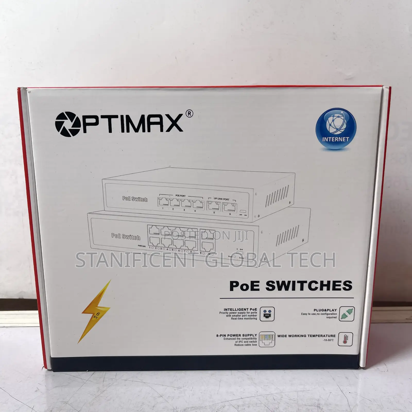 Optimax 8port Poe Switch