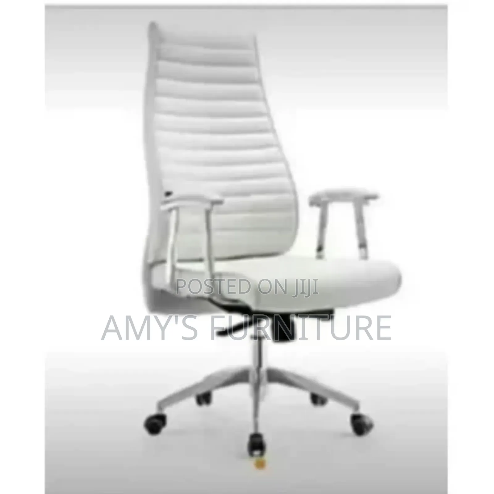Director Swivel Office Chair White