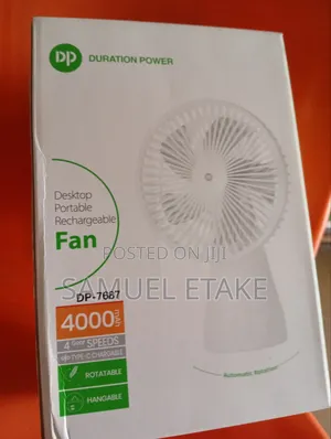 Photo - Dp-Duration Power (Desk Top Portable Rechargeable Fan