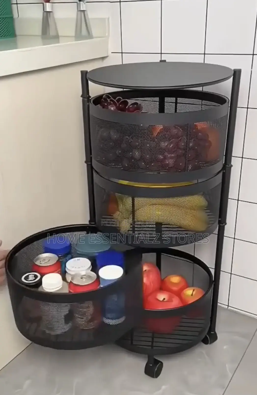 Multifunctional Corner Storage Rack - 5 Layers