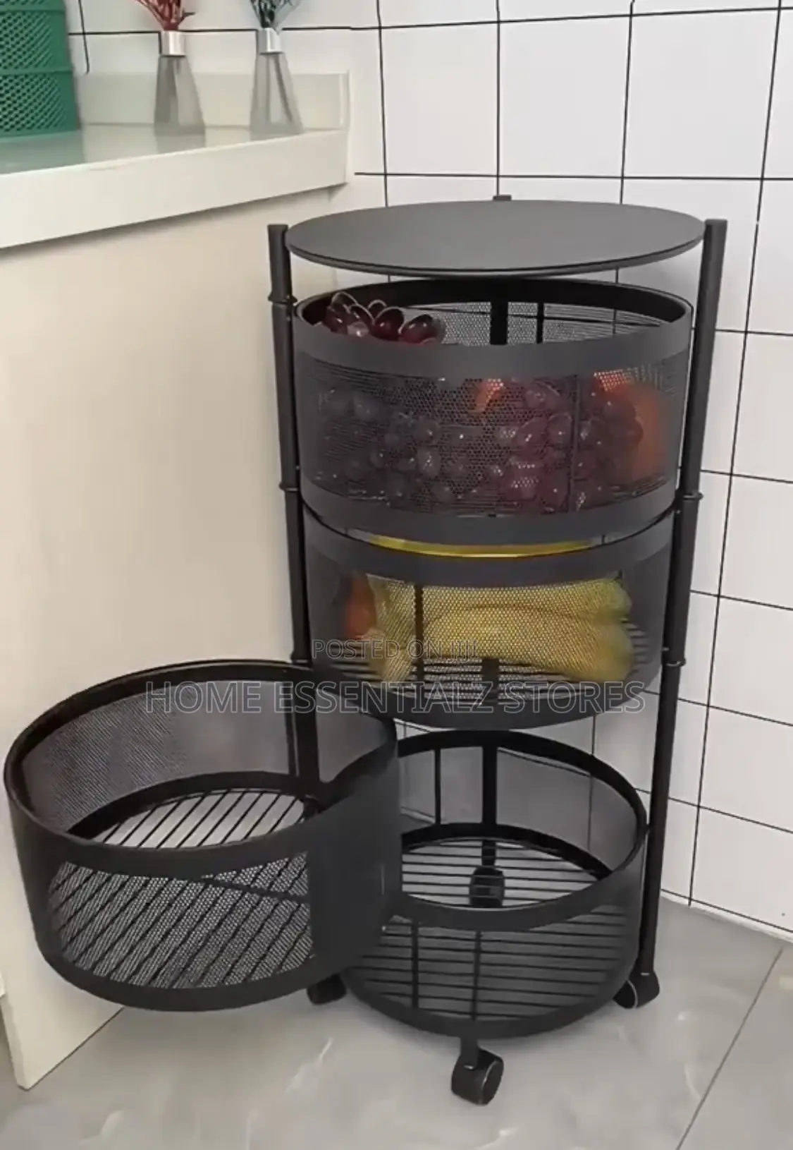 Multifunctional Corner Storage Rack - 5 Layers