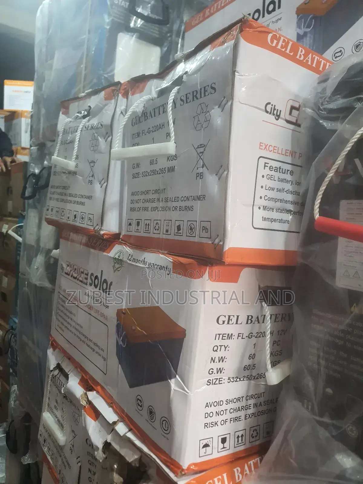 220ah Choice Solar Gel Battery With Warranty