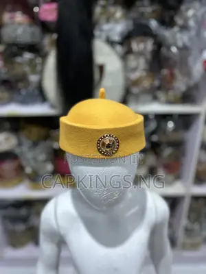 Photo - Yellow Color Unisex Cap for Men and Women