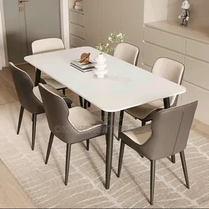 Quality Marble Top and Leader Chairs Dining Sets
