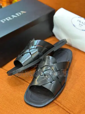 Original Leather Prada Slipers