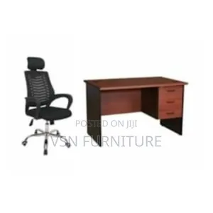 Office Work Desk With Office Chair