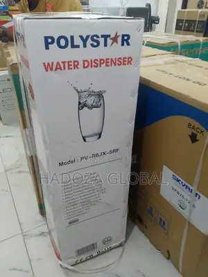2-in-1 Water Dispenser And Fridge - Polystar - Pv-r6jx-5rf